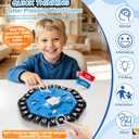 Word Game Family Board Games for Kids & Adults with 2 Modes,220 Topic Categories 24 Letters Pressing Games, Fun Fast-Paced Learning Game with English Pronunciation for Boys Girls Age 3+,35 Cards, Blue