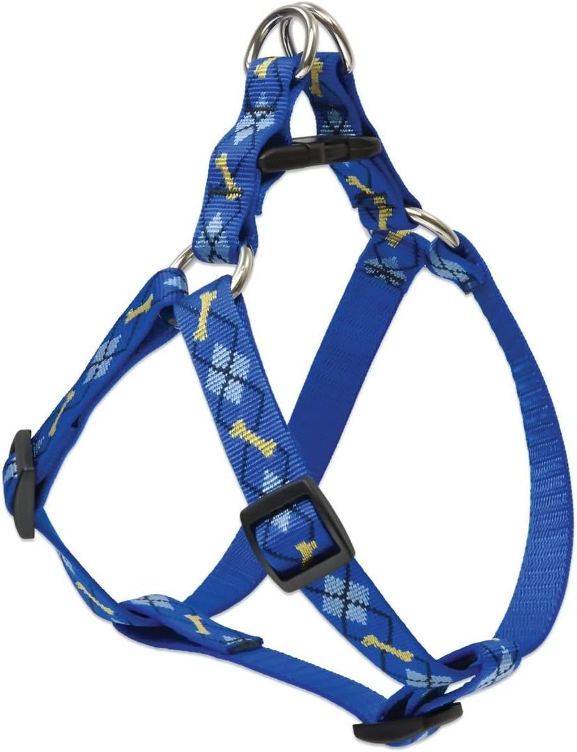 LupinePet Originals 3/4" Dapper Dog 15-21" Step In Harness for Small Dogs