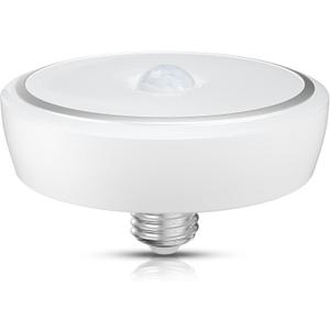 Bonlux PIR Motion Sensor LED Ceiling Light, 15W (150W Equivalent) E26 Medium Base Dusk to Dawn LED Ceiling Light Auto On/Off Night Light for Walkway Porch Garage Basement Patio, Daylight 6000K (White)