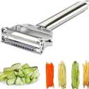 2 x Multifunction Stainless Steel Julienne Peeler Vegetable Peeler Double Planing Grater Kitchen Accessories Cooking Tools