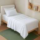 4 Piece Twin XL Sheet Set in White