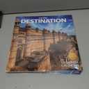 4 x 2025-2026 Wall Calendar Exotic Destination Planner Calendar, Hangable Monthly Wall Calendar with Large Blocks for Organizing & Planning, Academic Schedule, Home, Office & family, Thick & Sturdy Paper (12"x24" Open)