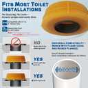 NEEXAN Extra-Thick Toilet Wax Ring Replacement Kit with Installation Hardware Leak-Proof Wax Ring for Toilet Compatible with 3" and 4" Drain Pipes