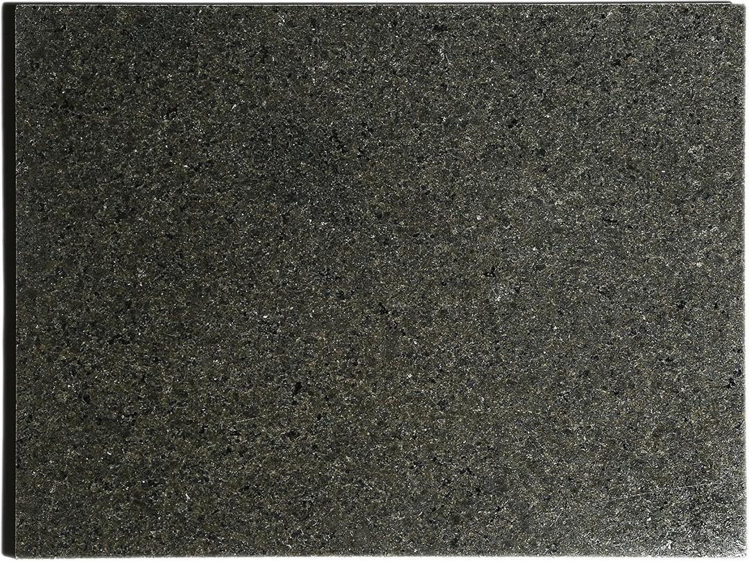 Kota Japan Premium Non-Stick Natural Black Granite Stone Pastry Cutting Board Slab 12" X 16" with No-Slip Rubber Feet for Stability and to Protect your Countertops | Easy to Clean | Stays Cool