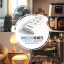 STANLEY 3 Pack Wireless Remote Control Outlet System Indoor Power Plug for Household Appliances 100ft Range (3 Grounded Outlets + 1 Remote) 125V/15A ETL Listed Outlet Switch