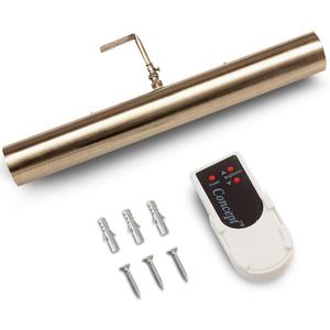 Concept designs Picture Light Battery Operated Picture Light, Dimmable Wireless Picture Lights for wall, Art Light, Library Light Battery Operated with Remote Control - 18 inches, Antique Brushed Bronze