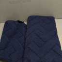 hicorfe Kitchen Runner Rug and Mats Sets,2 Pieces Super Absorbent Polypropylene Non-Slip Rug,Soft Comfort Floor Mat,Washable for Kitchen,Hallway,Office,Sink,Laundry(20" x 32"+20" x 59",Navy Blue)