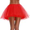 Women Teen Adult Classic Elastic 3 4 5 Layered Tulle Tutu Skirt Costume Bottom