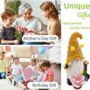 Garden Gnomes Outdoor Decor Solar Gnomes Statue Waterproof for Outside,Lawn,Patio,Garden Gifts for Mom Women,Garden Gnomes for Yard