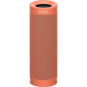 Sony SRS-XB23 EXTRA BASS Wireless Bluetooth Portable Lightweight Travel Speaker, IP67 Waterproof & Durable for Outdoor, 12 Hour Battery, USB Type-C, Removable Strap and Speakerphone, Coral Red