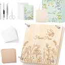 Wakhow Flower Press Kit  11" x 11" Large Wooden Flower Presser for Adults & Teens | DIY Bouquet Preservation & Dried Flower Art | Ideal Gift for Nature & Craft Lovers