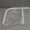 Munzong Bathtub Safety Bars, Grab Bars for Bathtubs and Showers, White Anti Slip Bathroom Grab Bar for Wall F Shape Safety Hand Rail Shower Handle Support Handicap Elderly Senior Assist