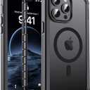 Magnetic for iPhone 14 Pro Case, [Compatible with MagSafe][Military Grade Drop Protection][Heavy Duty Protection][Non-Slip][Shockproof] 2-Layer Durable Bumper Phone Case 6.1''-Black