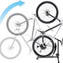 Foozet Bike Stand,Vertical Bike Rack Garage,Space-Saving Rack with Adjustable for Garage & Apartment, Bike Storage for Indoor Storage (1 pack)