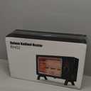 Homeleader ETL Portable Radiant Heater, 1250W/1500W Space Heater for Indoor Use, Rapid Heating with Adjustable Thermostat, Perfect for Garages, Black