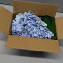 Real Touch Blue Hydrangea Artificial Flowers with Stems, Fake Silk Flowers for Outdoors, 3 Pcs Artificial Flowers for Home Decor Wedding Bouquets Centerpieces Vase