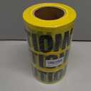 Premium Yellow Caution Tape Roll, 3 inch x 1000 feet, Ideal Use for Danger/Hazardous Areas/Crime Scene Halloween Party Decorations (3-Pack)