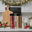 JARMING COLLECTIONS 16oz Glass Spice Shakers with Lids Set of 3 Large Seasoning Containers with Shaker Tops for Kitchen, Pantry & Herb Storage (3 pack)