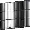 Criditpid Grill Grates for Char Griller 5050, 3001, 2121, 5650, 5072, 2123, 2828, 3072, 3030, 3008, 4000, 19 3/4" Cast Iron Cooking Grate Replacement Parts for Chargriller 5050, King Griller, 4-Pack