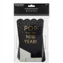 4 x NYE 2026 Paper Popcorn Boxes 