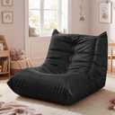 Hobestluk Kids Bean Bag Chair Small Beanbag Couch with Leather Fabric, Size: Small
