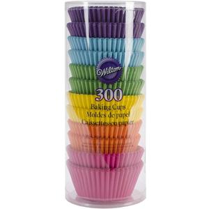 Wilton Standard Cupcake Liner Baking Cups, 300 Count, Rainbow Bright