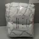 Great Bay Home Extra Soft Velvet Plush Micro Fleece Printed Sheet Set | Deluxe Micro plush Non Pilling Sheets, Deep Pocket | Lavish Sherpa Velvet Luxe Collection (King, White/Grey).