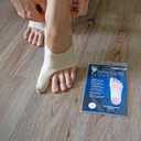 Bunion Corrector for Women Big Toe, Men Too  Ultra-Thin Separator Sock for Bunions. Correction & Pain Relief While You Walk. Splint That Fits in Dress Shoes, Sneakers & Boots. Med-Right