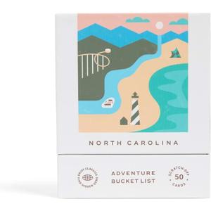 Reach International Outfitters North Carolina Adventure Bucket List: 50 Scratch-Off Cards for Outdoor Activities, Tourist Attractions, and Road Trips - Perfect Travel Gift and Guide for Exploring
