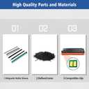 141X W1410X ( 141A W1410A ) with CHIP Compatible Toner Cartridges High Capacity 2000 Pages Black for M110 M110w M139 M139w M140 M140w Printer, Incompatible with printers ending in 'e' (2 Pack)