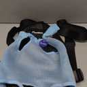 Pet Dog Puppy Cat Carrier Five Holes Backpack Double Shoulder Straps Mesh Front Chest Backpack Bag, S, Blue