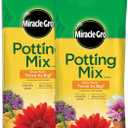 Miracle-Gro Potting Mix, For Container Plants, Flowers, Vegetables, Shrubs, Annuals, Perennials, Feeds up to 6 Months, 2 cu. ft., 2-Pack