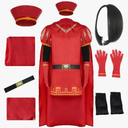 Anime Costume Cosplay Outfit Cloak Cap Suit with Wig Size S