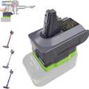 URUN V6 Adapter for Dyson V6 Vacuum Cleaner Convert for Ryobi 18V Lithium Battery for V6 Battery Compatible with DC58 DC59 DC61 DC62 DC72 DC74 Absolute Animal Motorhead Slim SV03 SV04 SV05 SV06