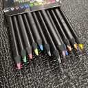 Faber-Castell Black Edition Colored Pencils Tin: 12 Count, Black Wood and Super Soft Core Lead, Colored Pencils for Adult Coloring Books, Professional for Beginners