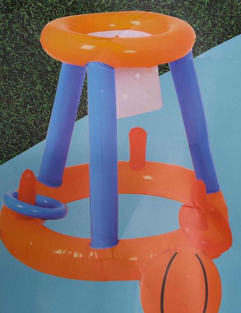 Inflatable 2-in-1 Basketball & Ring Toss