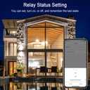 30A Hight Power WiFi Wireless Smart Switch with Energy Monitoring, DIY Switch for Smart Home Automation, Tuya APP Remote Control, Timer, Compatible with Alexa & Google Home
