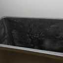 Winco 23gal Slender Trash Can, Black