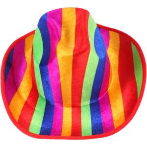 Vaguelly Art Clown Hat Accessory Stage Performance Cap for Adults Boys and Girls
