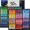 Mont Marte Extra Soft Oil Pastels Vibrant Hues Premium 120pc, Assorted Bright Colors, Vibrant, Buttery, Versatile Art Pastels for Blending, Layering & Shading, Art, Craft, Coloring and Sketching (Multicolor)