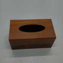 BIBELUN Tissue Box Cover,Acacia Wood Tissue Box Cover Rectangle with Slide-Out Bottom,Wooden Decorative Cube Facial Tissue Holder/Organizer/Dispenser for Bathroom,Office Desk & Bedroom Decor (Brown)