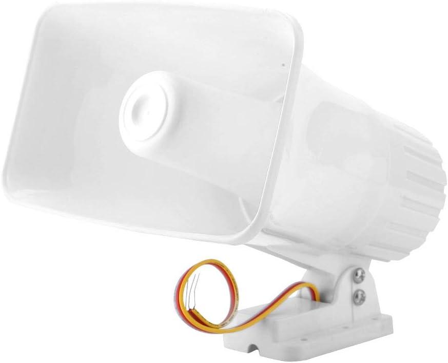 Horn Alarm, 150 dB DC 12V Dual Tone Wired Horn Siren Burglar Alarm System Warning Althorn for Home Security System, 20 x 12.5 x 23 cm