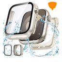 Goton 2-Pack for Apple Watch Screen Protector Case 40mm Series 6/5/4, SE 3/2/1, Waterproof PC Bumper with Tempered Glass for iWatch 40 mm, 360° Full Cover, Shockproof Scratch-Resistant, Easy Install