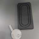 Water Absorbing Stone Tray for Sink, Quick Drying Diatomite Bathroom Tray Countertop, Stone Drying Mat for Kitchen Counter Faucet, Soap Dish Dispenser Vanity Organizer, Dark Grey-B-8.3" x 4"