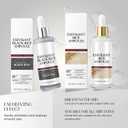 2 x 2PCS Rice Exfoliating Ampoule Set - Black & White Rice for Brightening & Glowing Skin, Minimizing Pores, Deep Hydration Treatment