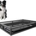 Gugxiom 62 * 43 * 8cm Training Toilet Potty Tray, Portable Dog Training Toilet, Reusable Long Lifespan Easy to Clean Indoor Outdoor Pet Litter Box for Puppy