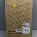 Gashell Wire Shelf Covers, Bamboo Wire Rack Covers for Pantry, Closet (5pcs, 24" W x 12" D)