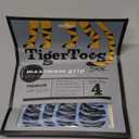 DOK TigerToes Premium Non-Slip Dog Socks for Hardwood Floors - Extra-Thick Grip that Works Even When Twisted - Prevents Licking, Slipping, and Great for Dog Paw Protection (Breezy Blue, X-Small)