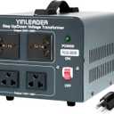 Yinleader Voltage Converter Transformer 3000w Step Up/Down Power Converter 110-120V to 220-240V/220-240V to 110-120V, with 2 US & 2 Universal Outlets, Circuit Breaker Protection (Grey)