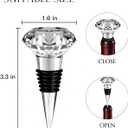 Wedding Gifts for Couples 2025,Bridal Shower Gifts, His and Hers Gift,Whiskey Wine Glasses with Diamond Wine Stopper SetAnniversary Christmas Gift for CouplesHubby and Wifey